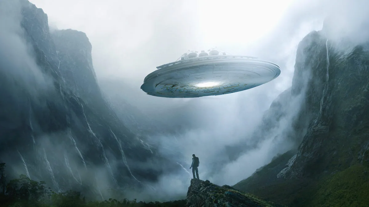 Spaceship Landing on Earth